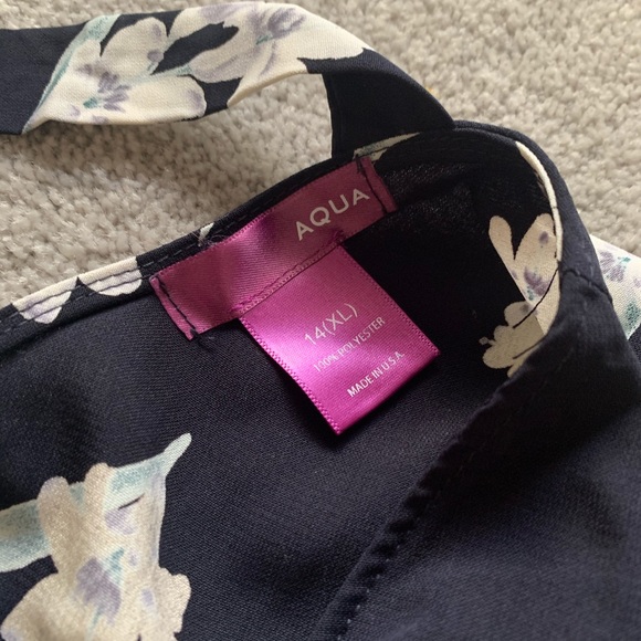 Girls Aqua Bell Sleeve Dress - Picture 4 of 4